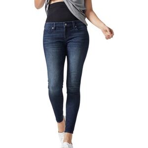 BLANQI Maternity Belly Support Skinny Jeans Medium Wash Denim Pull-On Size 4
